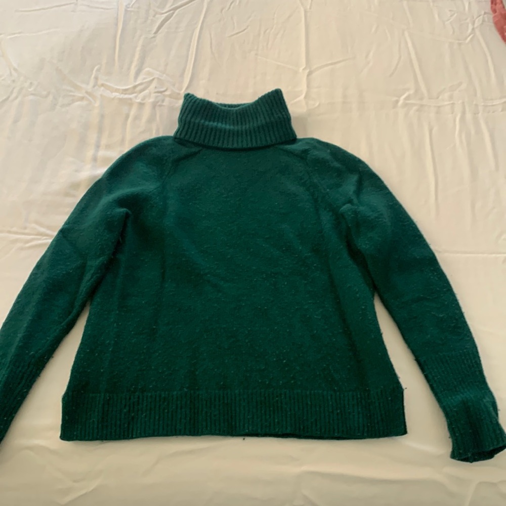 J. Crew forest green turtle neck sweater